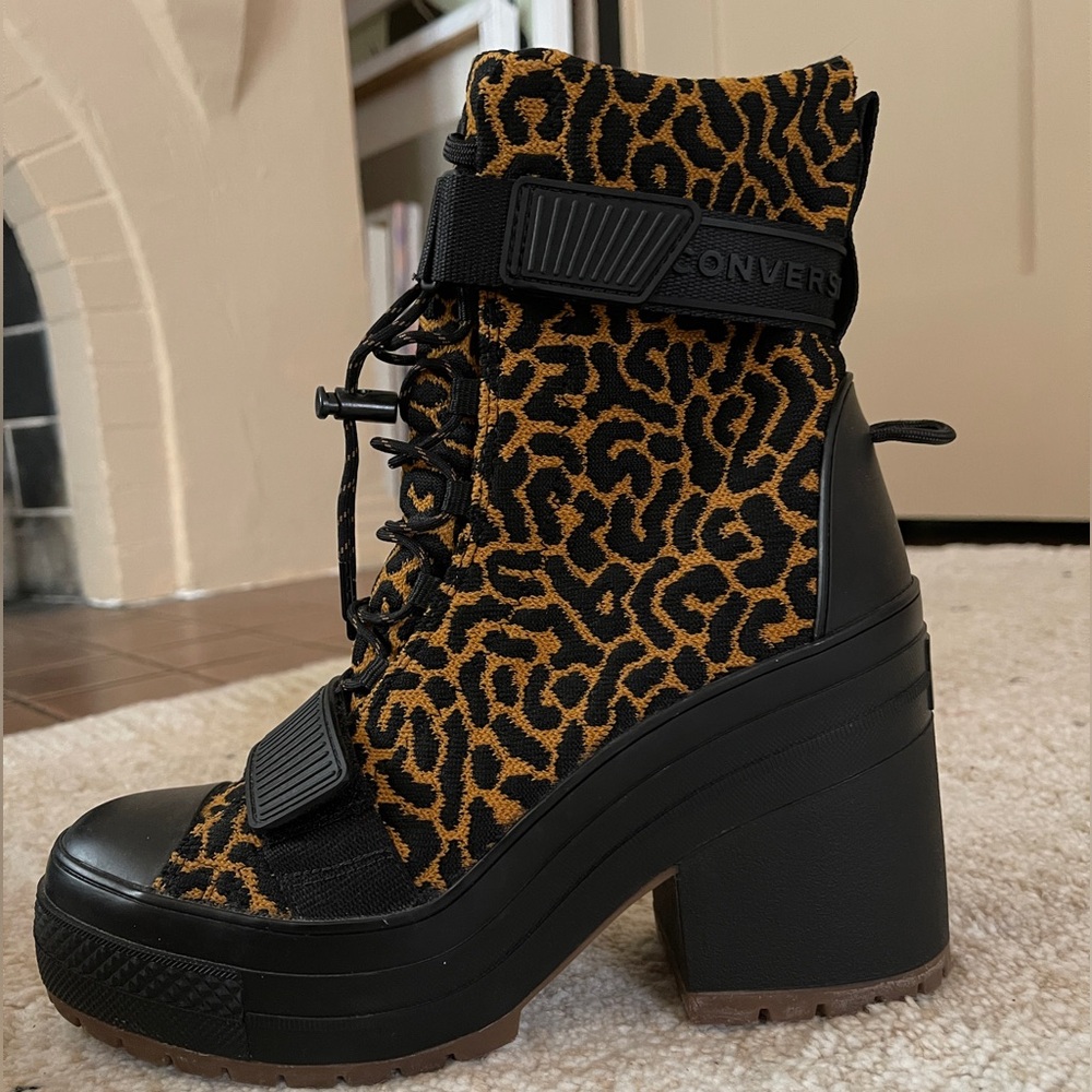 Converse Leopard Print Booties